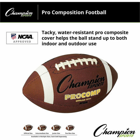 Champion Sports Official Size Pro Composition Football - Alternate-Image2