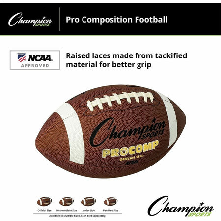 Champion Sports Official Size Pro Composition Football - Alternate-Image4