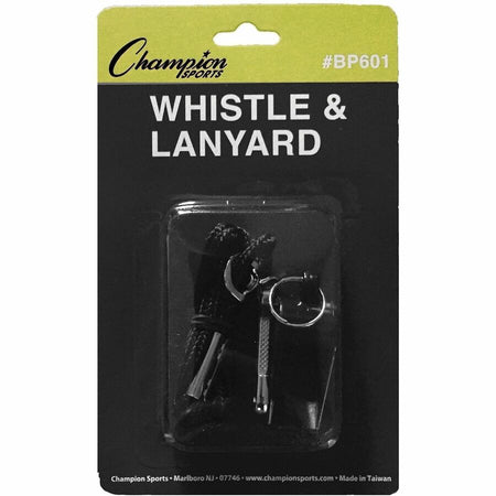 Champion Sports Plastic Whistle/Bulk Lanyard Pack - Alternate-Image4