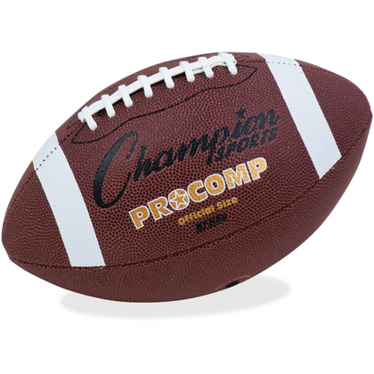Champion Sports Pro Composition Football - Official Size 11.50’’ - Equipment