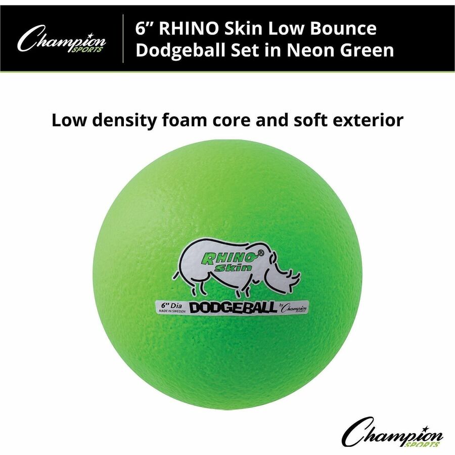 Champion Sports Rhino Skin Low Bounce Dodgeball Set - Alternate-Image2