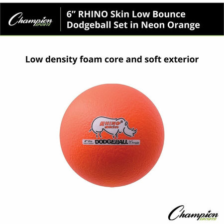Champion Sports Rhino Skin Low Bounce Dodgeball Set - Alternate-Image2