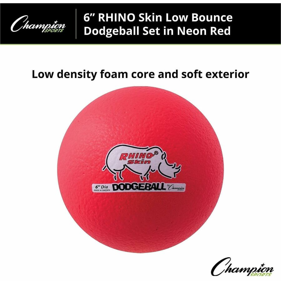 Champion Sports Rhino Skin Low Bounce Dodgeball Set - Alternate-Image2