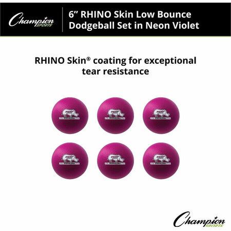 Champion Sports Rhino Skin Low Bounce Dodgeball Set - Alternate-Image1