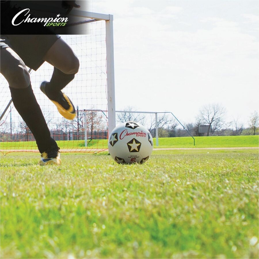 Champion Sports Rubber Soccer Ball Size 5 - Alternate-Image4