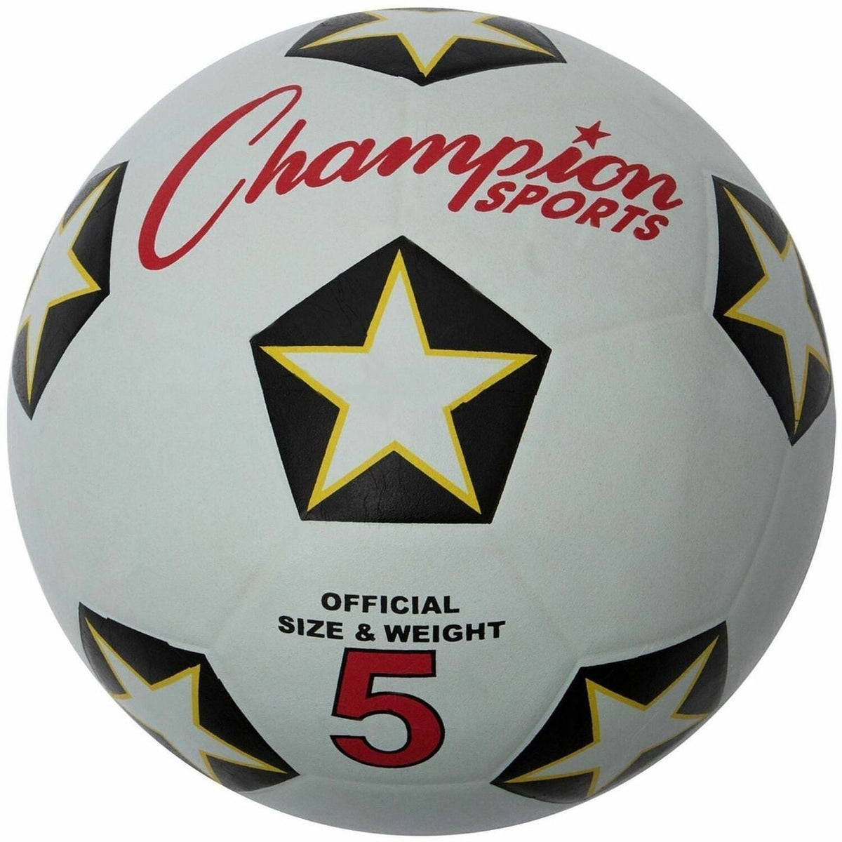 Champion Sports Rubber Soccer Ball Size 5 - 1500