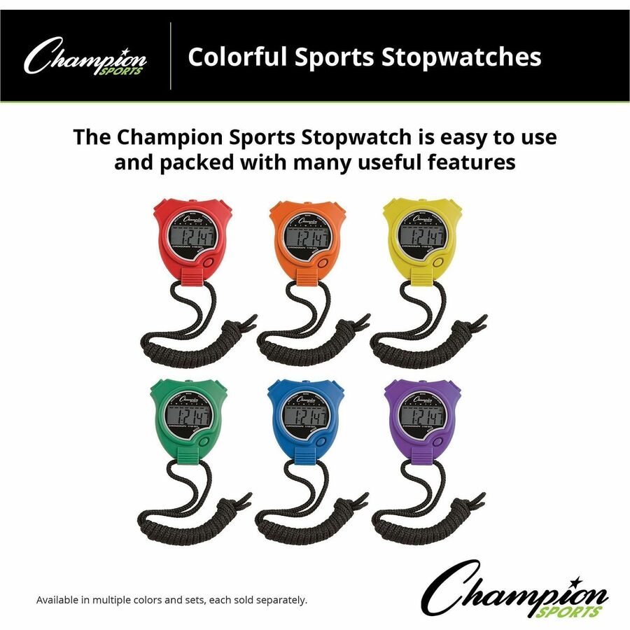 Champion Sports Stop Watch Set - Alternate-Image1