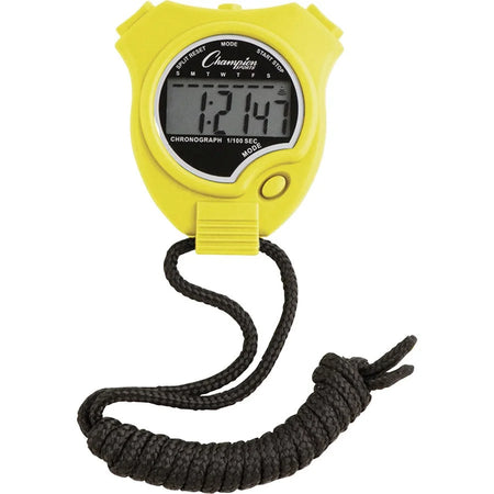 Champion Sports Stop Watch Set: Digital Quartz Timers - 6/Set - Equipment