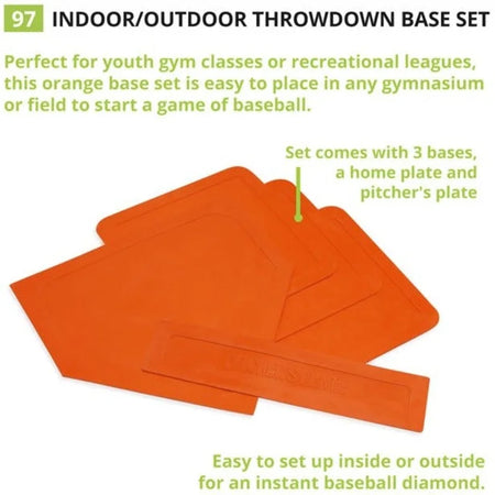 Champion Sports Throwdown Base Set: Indoor/Outdoor Orange Vinyl - Equipment