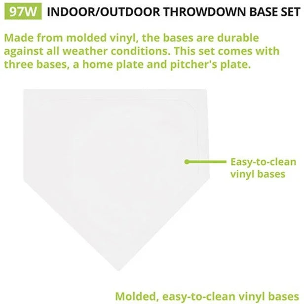 Champion Sports Throwdown Base Set: Indoor/Outdoor Vinyl Bases - Equipment