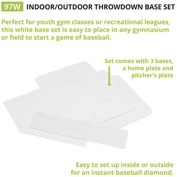 Champion Sports Throwdown Base Set: Indoor/Outdoor Vinyl Bases - Equipment