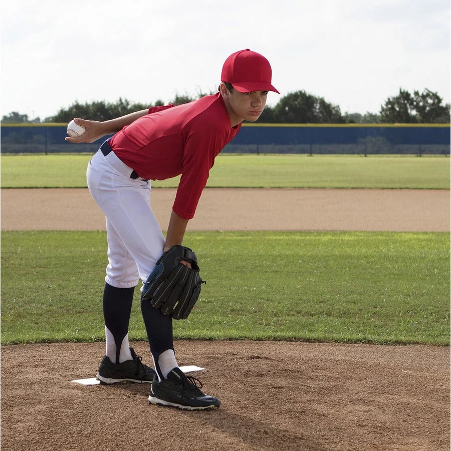 Champion Sports Youth Pitcher’s Plate: Rubber Anchor in White - Equipment