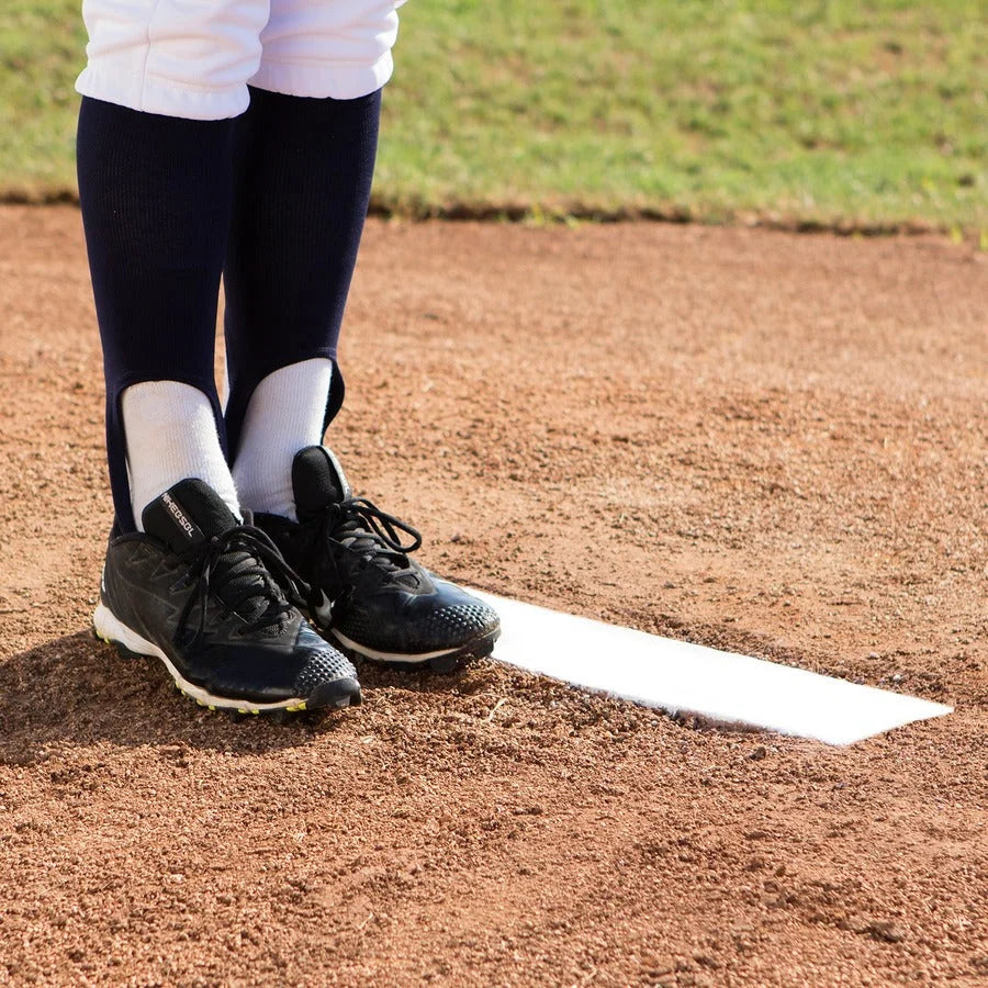 Champion Sports Youth Pitcher’s Plate: Rubber Anchor in White - Equipment