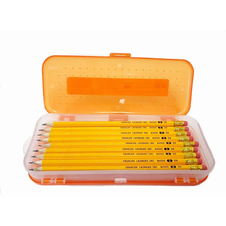 Charles Leonard Double-sided Pencil Boxes - Organize Your Stationery Efficiently