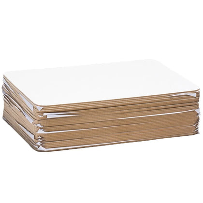 Charles Leonard Lapboard Classpack - 12x9 White Masonite Surface - 30/Set - Learning Boards & Supplies