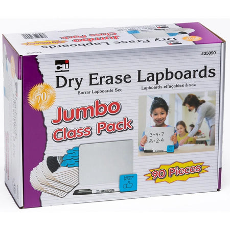 Charles Leonard Lapboard Classpack - 12x9 White Masonite Surface - 30/Set - Learning Boards & Supplies