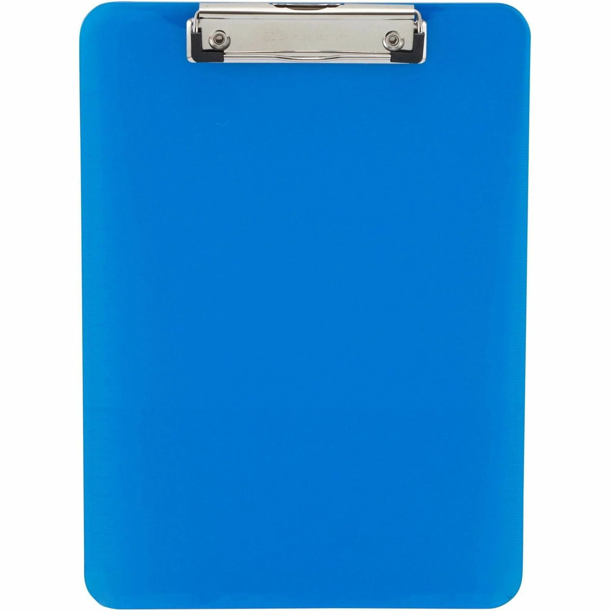 Charles Leonard Rubber Grip Plastic Clipboards - Neon Blue - 8.5’’ x 11’’ - 1 Each