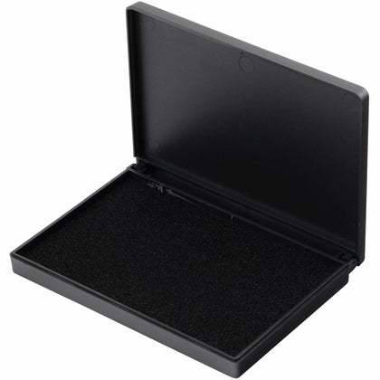 Charles Leonard Stamp Pad: 2.8’’ x 4.3’’ Felt Pad with Black Ink - Pads & Accessories