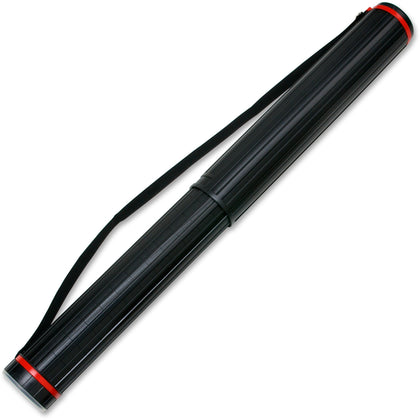 Chartpak 948 Carrying Case - Black Plastic Body - 3.5’’ Diameter - Mailing/Document Tubes