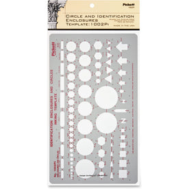 Chartpak Circle/Identification Template - 5.9’’ x 10’’ - Gray - Templates