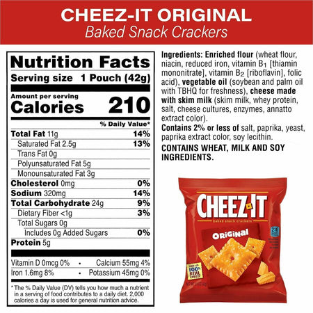 Cheez-It 4-Flavor Cheez-It Variety Pack - Left