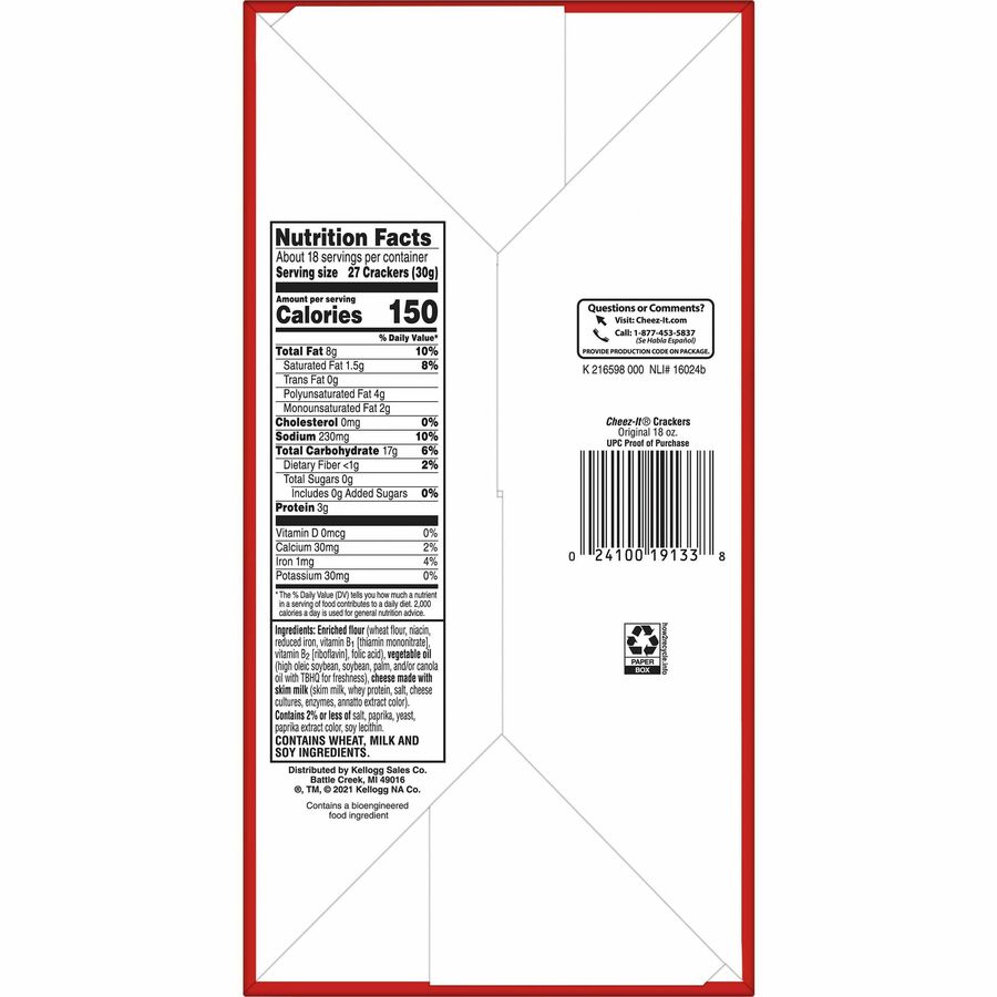 Cheez-It Cheez-It Baked Snack Crackers - Bottom