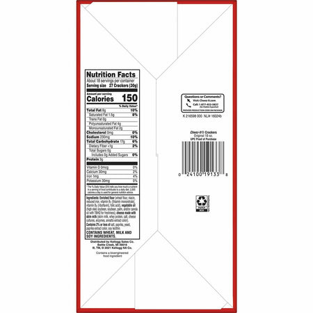 Cheez-It Cheez-It Baked Snack Crackers - Bottom