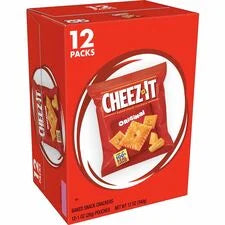 Cheez-It Original Baked Snack Crackers - Low Fat Trans Free - 12 oz Box - Snacks