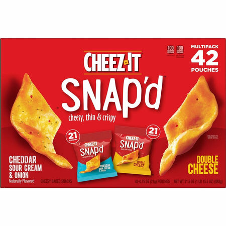 Cheez-It Snap'd Baked Cheese Variety Pack - Top