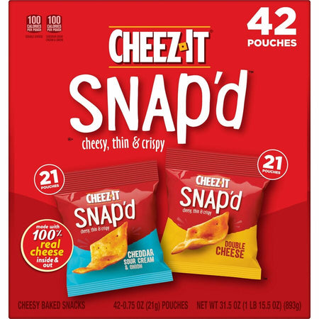 Cheez-It Snap'd Baked Cheese Variety Pack - Right