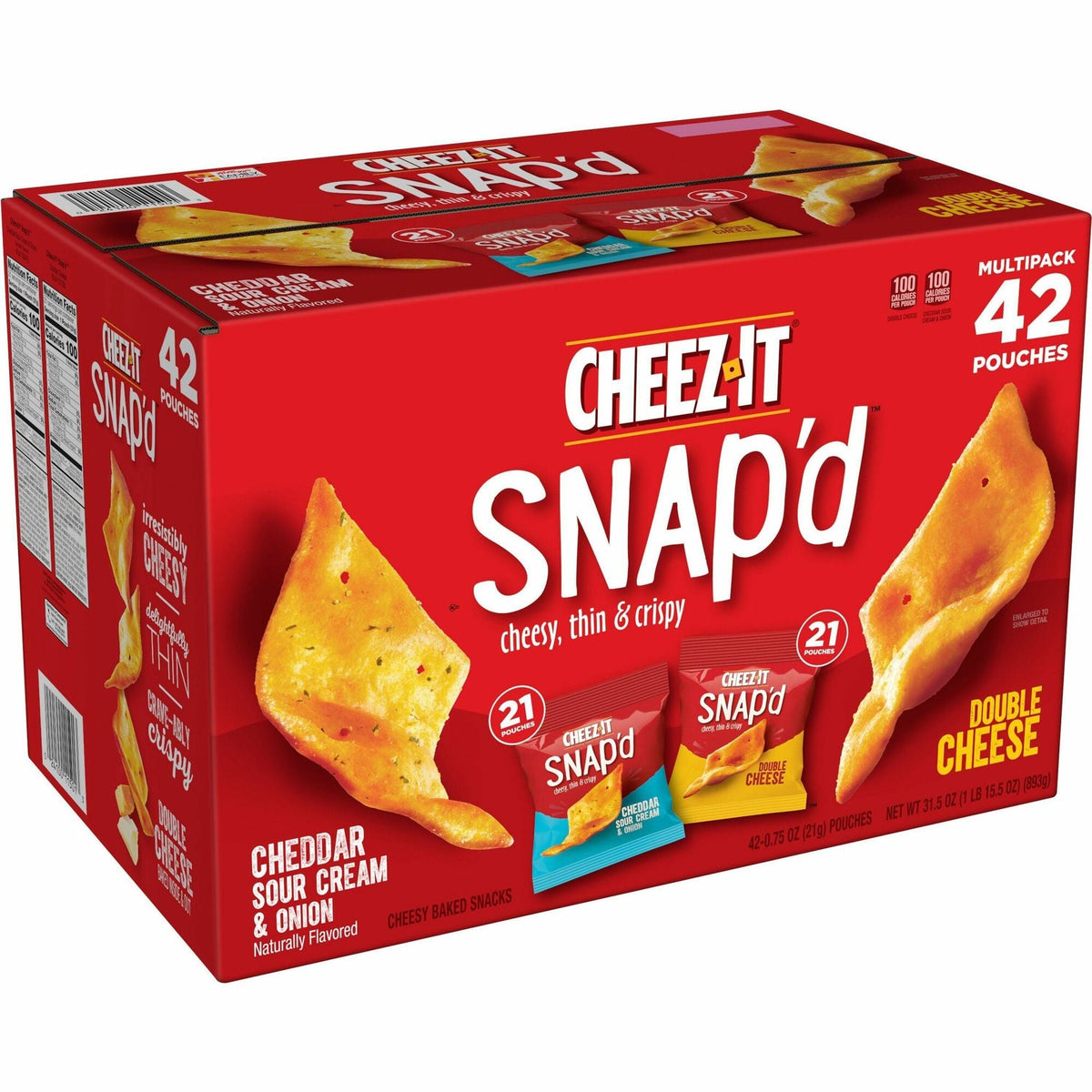 Cheez-It Snap'd Baked Cheese Variety Pack - 2000