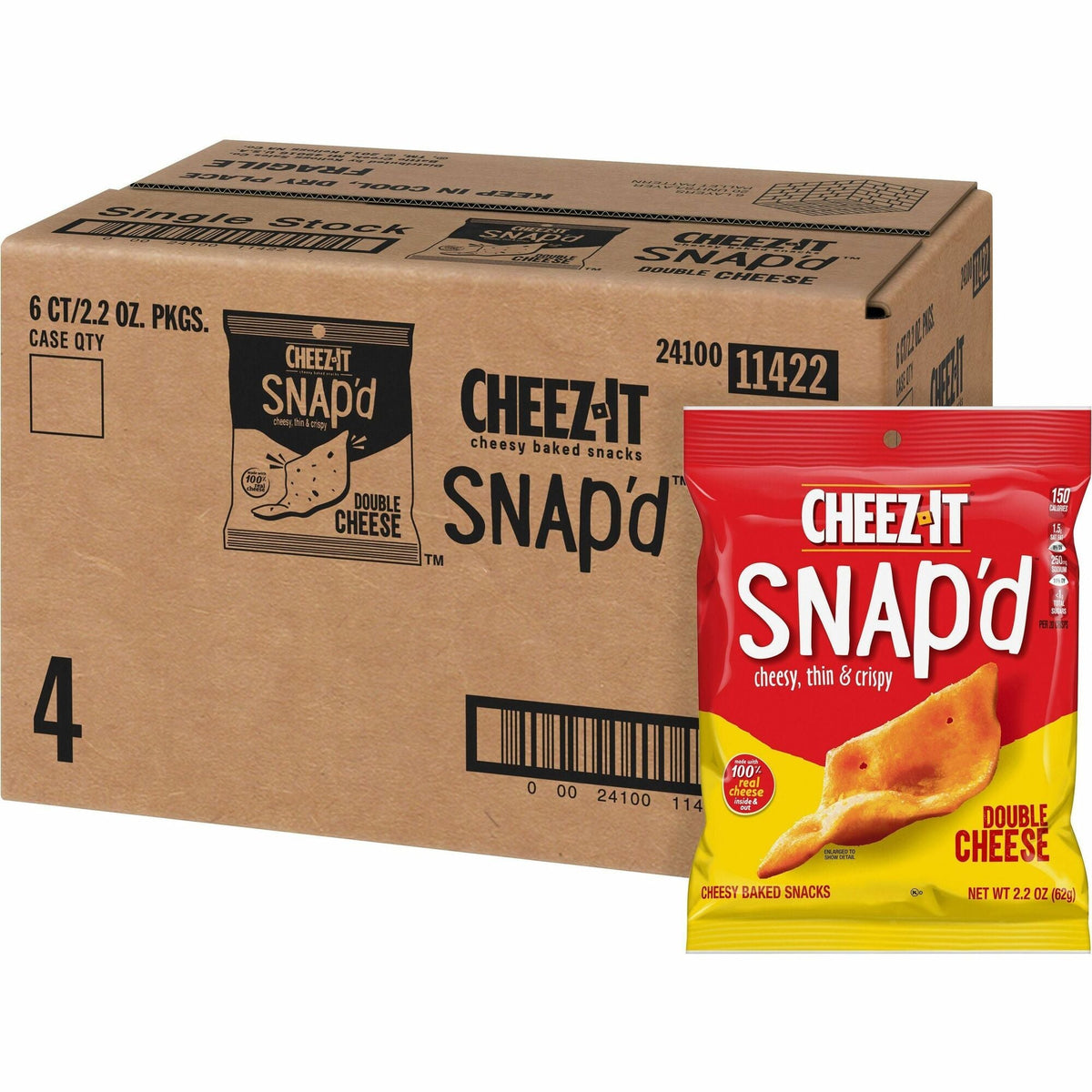 Cheez-It Snap'd Double Cheese Crackers - 2000