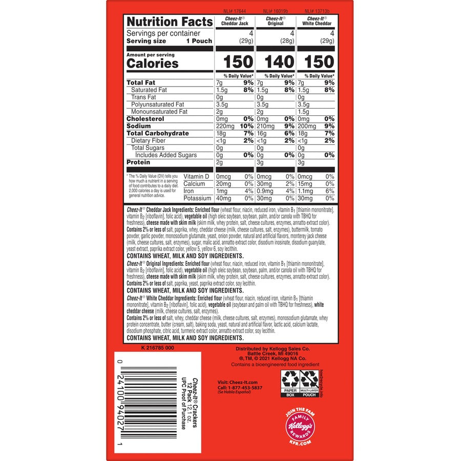 Cheez-It Variety Pack - Left