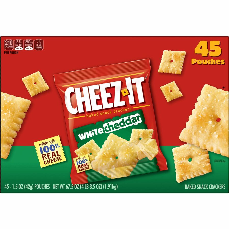 Cheez-It Cheez-It White Cheddar Baked Crackers - Left