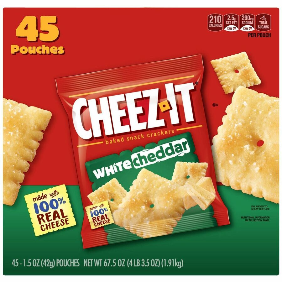 Cheez-It Cheez-It White Cheddar Baked Crackers - Rear
