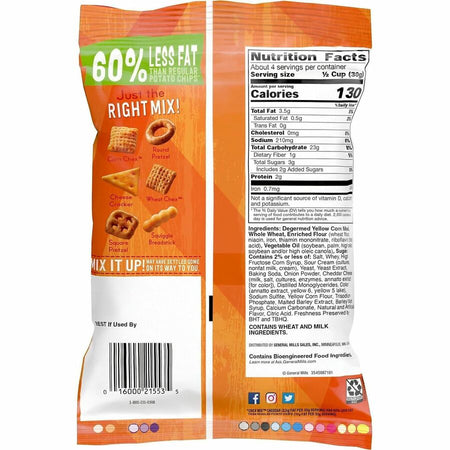 Chex Cheddar Snack Mix - Rear