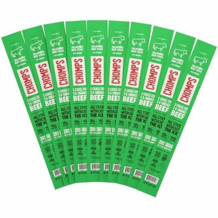 CHOMPS Jalapeno Beef Snack Sticks - Alternate-Image1