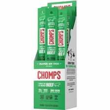 CHOMPS Jalapeno Beef Snack Sticks - Healthy & Flavorful Protein Snacks