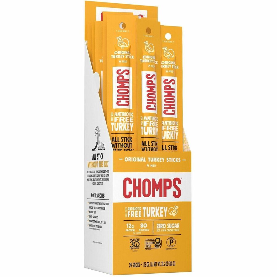 CHOMPS Original Turkey Snack Sticks - Right