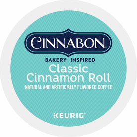 Cinnabon® K-Cup Pod Coffee - Compatible with Keurig Brewer - Regular - Light - Classic Cinnamon Roll - Kosher
