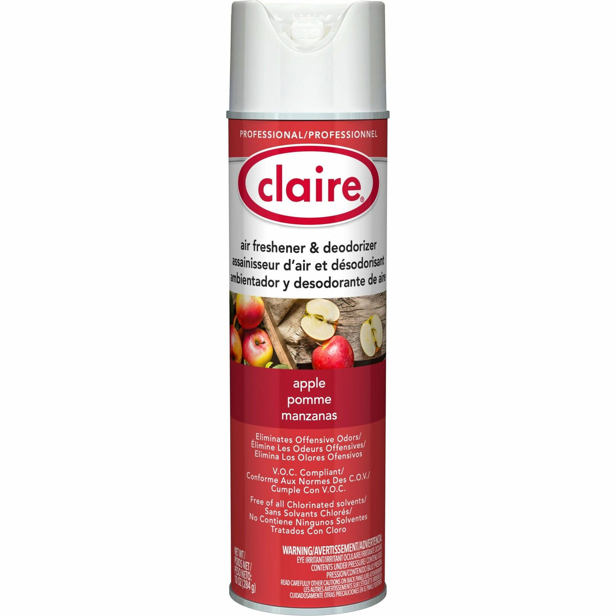 Claire Apple Air Freshener & Deodorizer - Aerosol - 20 fl oz (0.6 quart) - Dutch - Fresheners