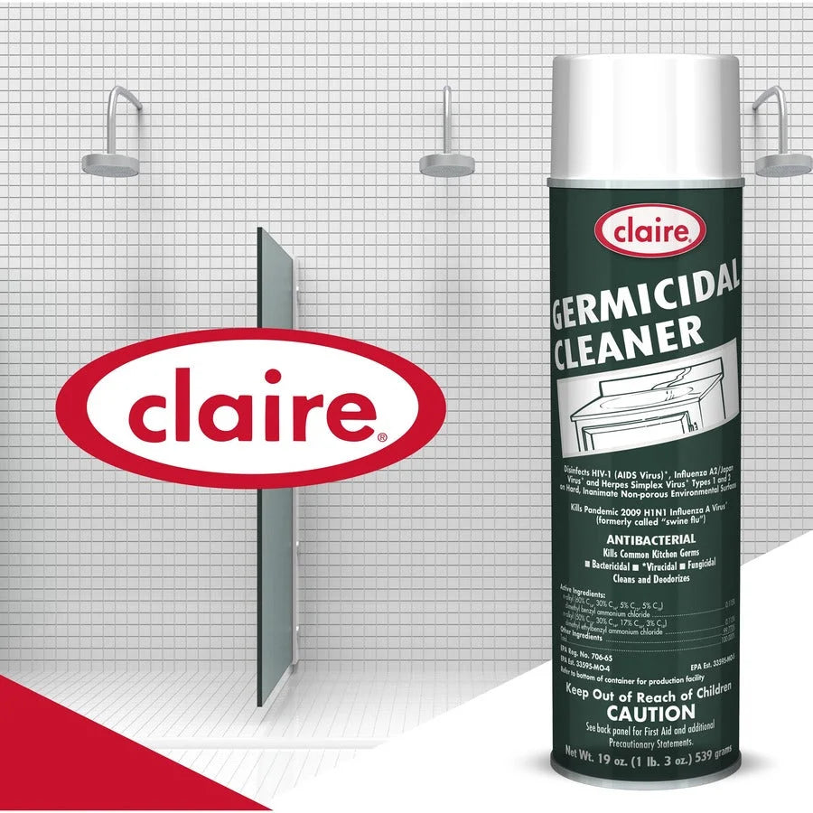 Claire Foaming Germicidal Cleaner: Floral Scent Disinfectant - 12/Carton - Disinfectants