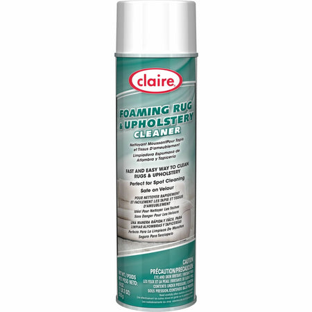 Claire Foaming Rug/Upholstery Cleaner - Ammonia Scent - 18 fl oz - 12/Carton - Specialty Cleaners