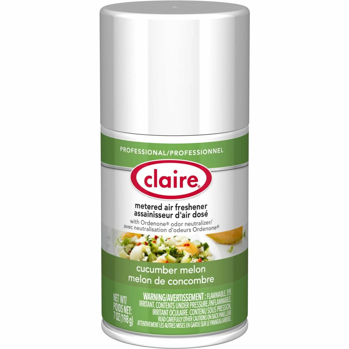 Claire Metered Air Freshener with Ordenone - Aerosol - 6000 ft² - 7 fl oz (0.2 quart) - Cucumber Melon - 30 Day