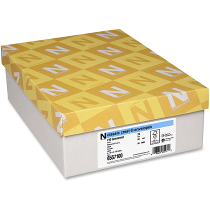 Classic Crest Commercial Flap Envelopes - #10 - Baronial Ivory - 500/Box - Business