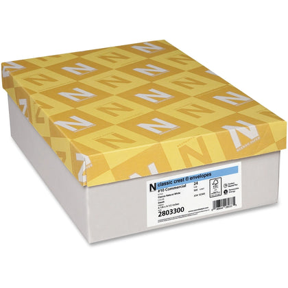 Classic Crest Commercial Flap Envelopes - #10 - Natural White - 500/Box - Business