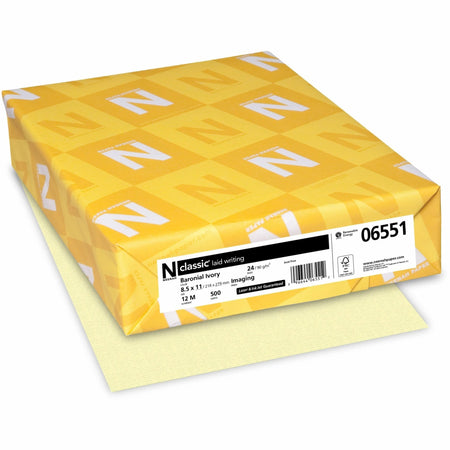 Classic Laid Writing Paper: Baronial Ivory 24 lb Acid-free - 500 Sheets - Specialty Paper