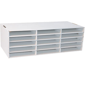 Classroom Keepers Construction Paper Storage: 15 Compartments 9’’ x 12’’ 70% Recycled - Organizers