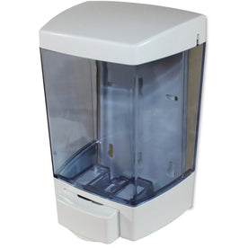 ClearVu Manual Soap Dispenser - 1.44 Quart Capacity - White - Skin Care Dispensers & Refills