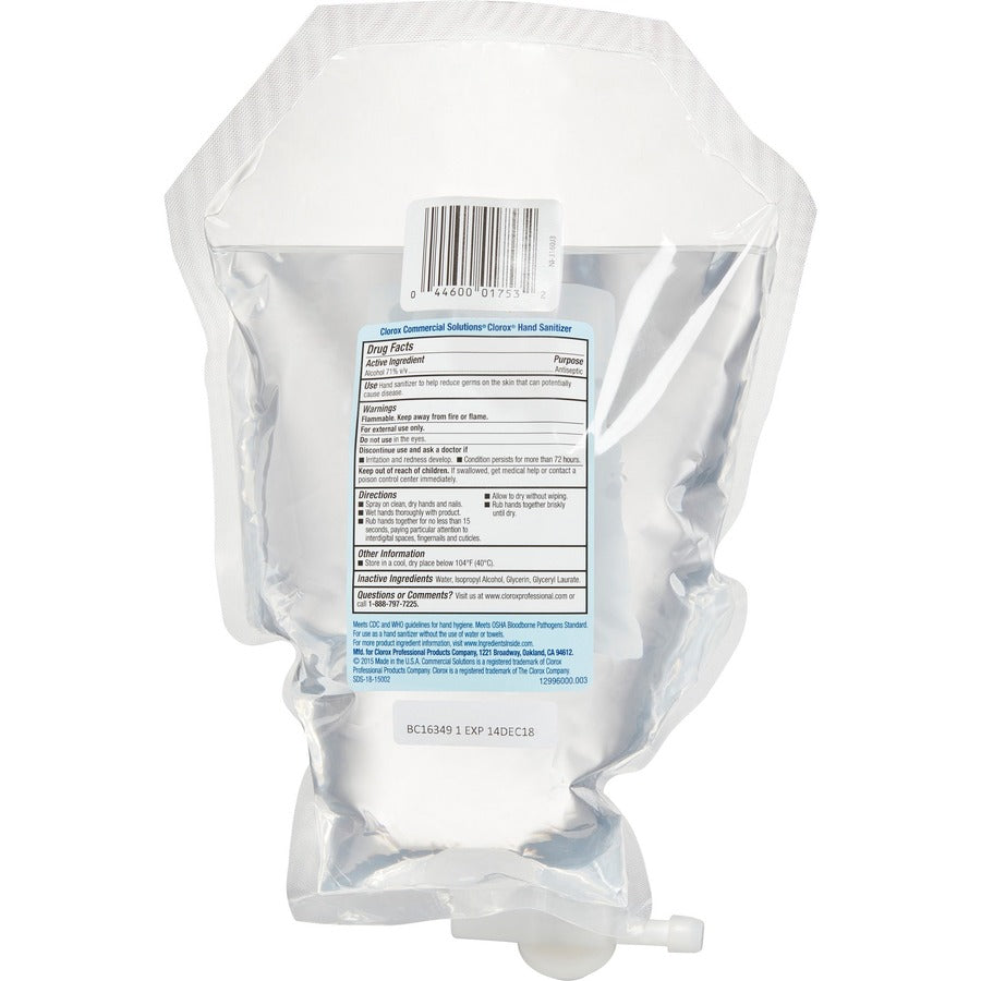 Clorox Commercial Solutions Hand Sanitizer Refill - Rear